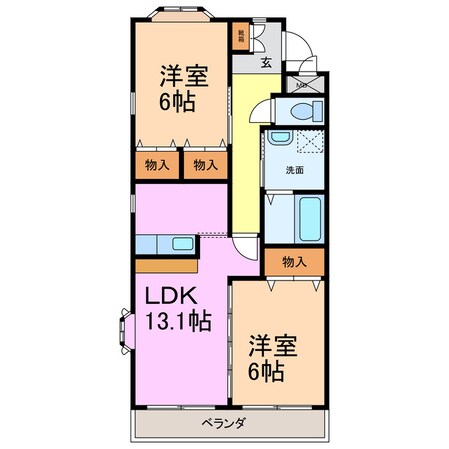 ミュートス神の倉Ⅱの物件間取画像